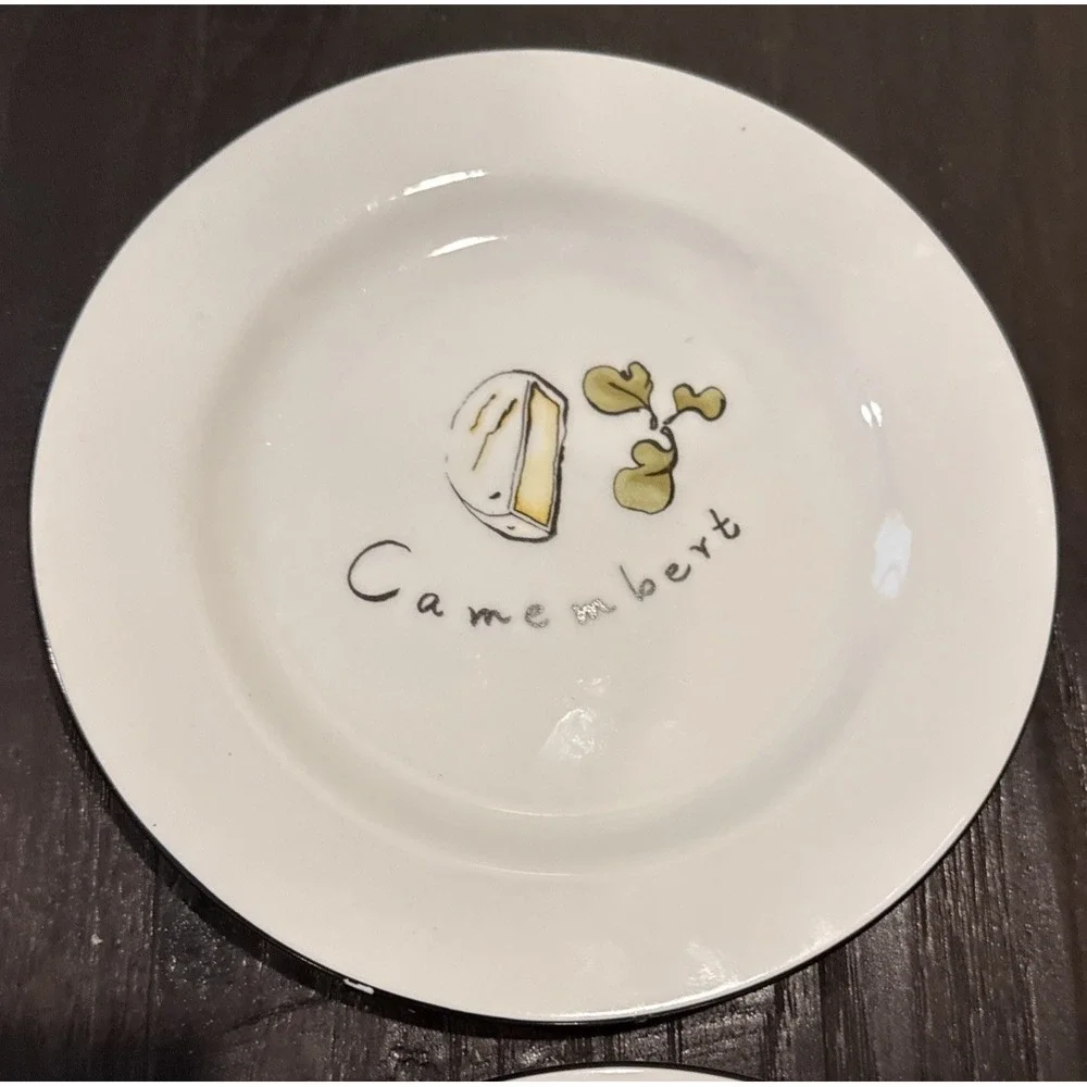 Pottery Barn‎ Cocktail Salad Plates Plate Cheese 7.5 Inch Set of 4 READ